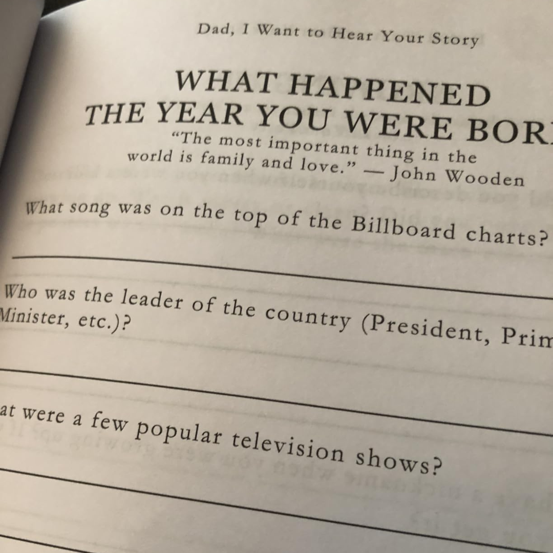 Dad, Tell Me Your Story